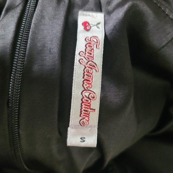 NWT FOXY JEANS COUTURE Sexy Mini Black Strapless Satin Formal Dress - Limited Ed - Picture 8 of 10